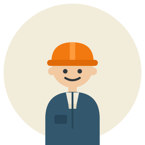 施工会社・職人のイラスト